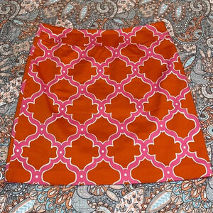 Skirtin Around Orange and Pink Lined Skirt